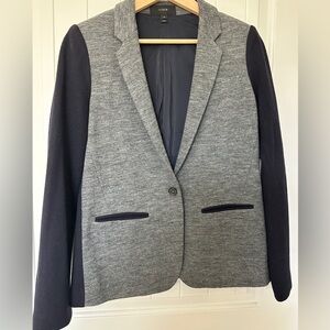 Gray and Navy Wool J Crew Blazer